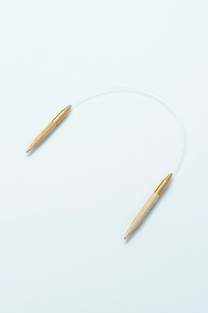 Bamboo Grooved Cable Needle by Kinki Amibari
